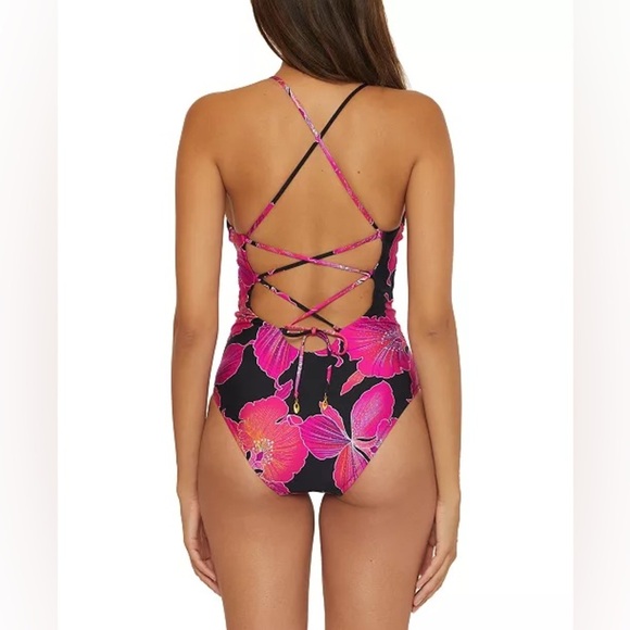 Trina Turk Women's Fleury Strappy-Back One-Piece Swimsuit - Picture 8 of 8